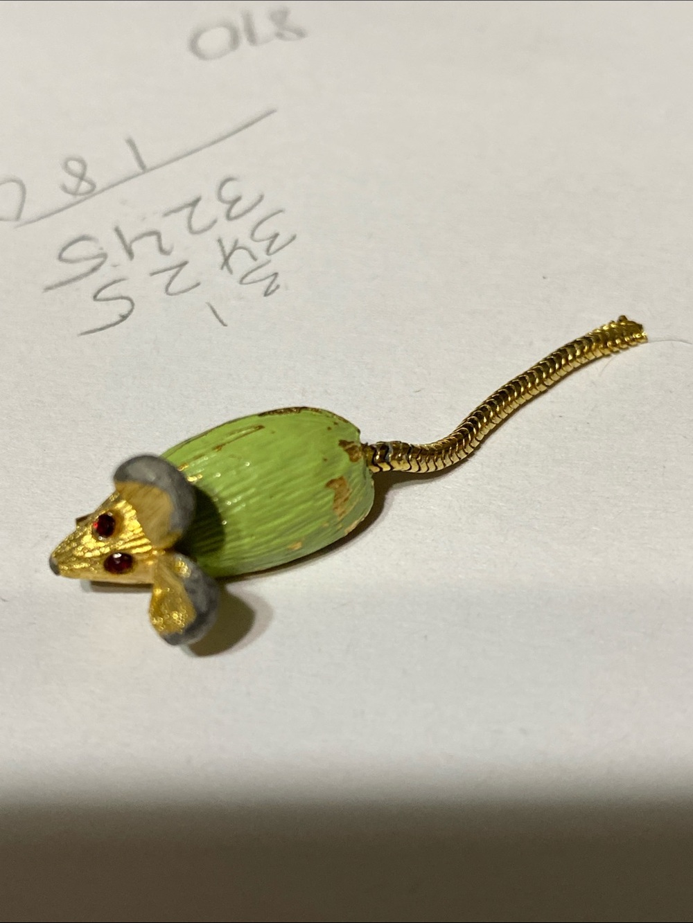 3 small pins Gold tone mice & Ballou Regd  cat pin - Picture 9 of 15